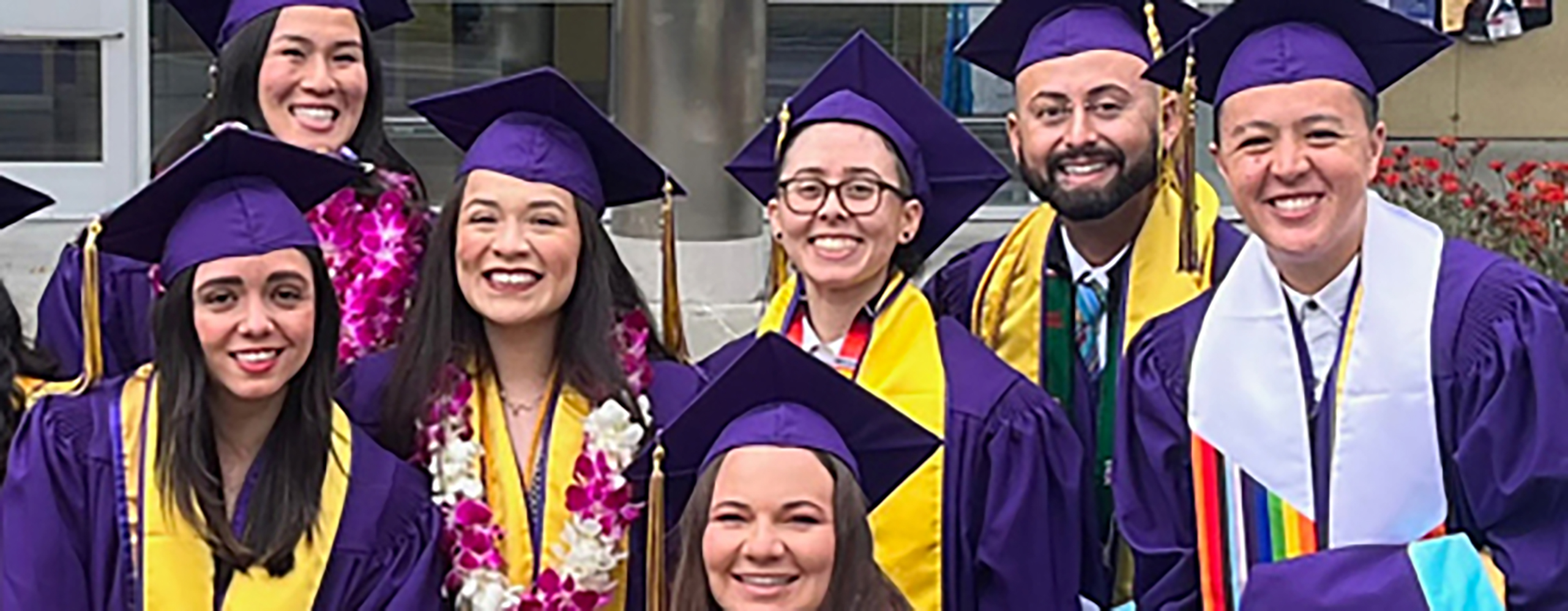 Students together at graduation