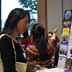 Prospective Student at career fair